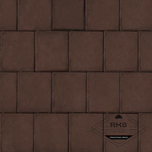 Плитка тротуарная SteinRus, Квадрат большой, Коричневый, 60 мм