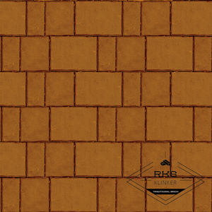 Плитка тротуарная SteinRus, Новый Город, Оранжевый, 40 мм