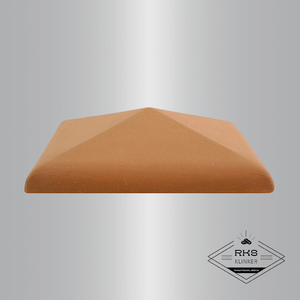 Клинкерный колпак на столб ZG Clinker, С42 425х425 мм, красный