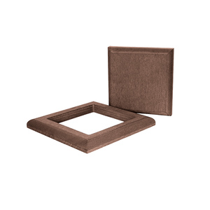 Комплект крышка и юбка для столба из ДПК KOMODO, светло- коричневый