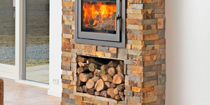 Каменный камин фото из 3D панели RKS SLATE Cланец Multicolor Classic легкий монтаж (3)