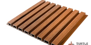 Реечная панель ДПК Тёртл Шелл Middle Lines Thai Teak Коэкструзия 2