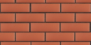 Кирпич печной, лицевой, полнотелый ЛСР, красный, М-400, F-100 на коричневом шве