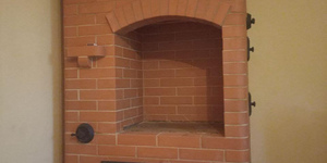 Кирпич печной, лицевой, полнотелый ЛСР, красный, М-400, F-100 4