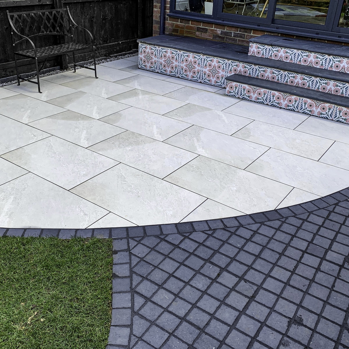 Брусчатка из известняка RKS Slate Belgian Black 100x100x30 мм 3