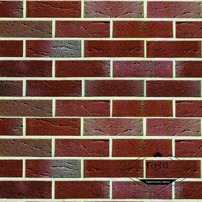 Кирпич ABC Klinkergruppe, Tecklenburg bunt-geflammt handform-besandelt в Липецке