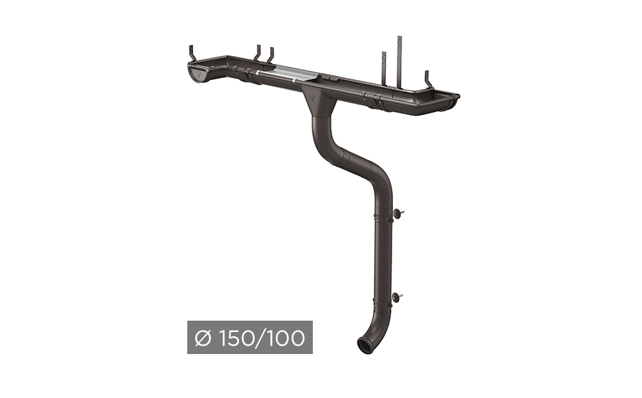 Водосточная система AQUASYSTEM PU MATT 150/100 мм RR 32 в Липецке