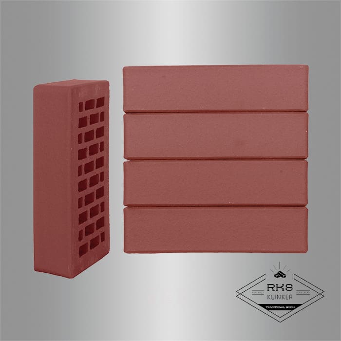 Кирпич облицовочный ЛСР, Винный, Гладкий, 1НФ в Липецке