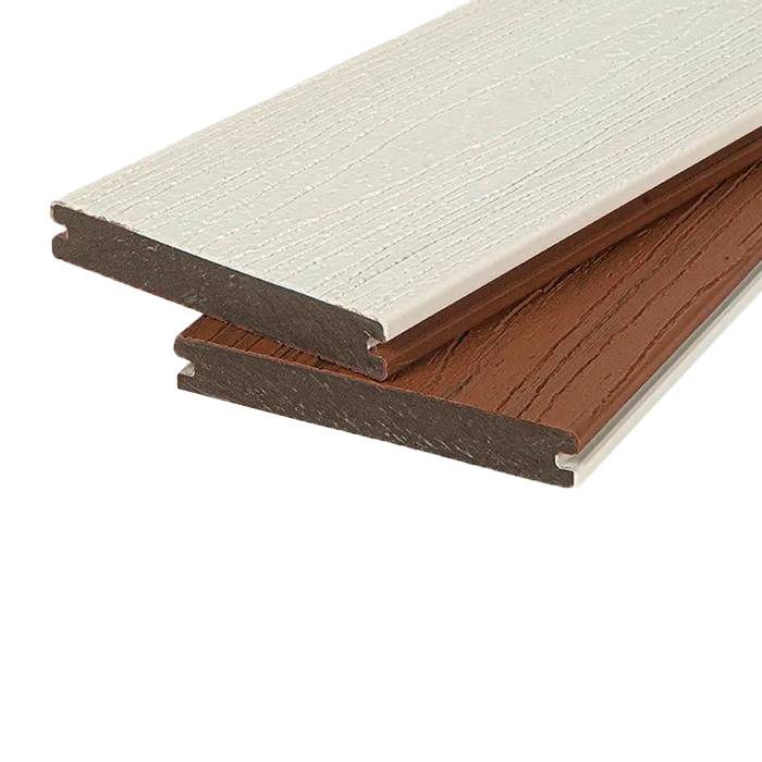 Террасная доска из ДПК Dual POLIVAN GROUP,Solid Co-Extrusion,White в Липецке