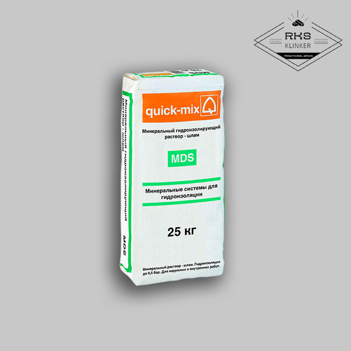 Минеральный гидроизолирующий раствор Quick-Mix, MDS в Липецке