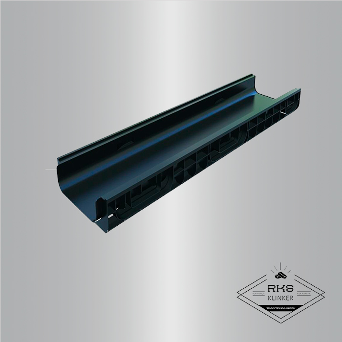 Лоток водоотводный PolyMax Basic пластиковый DN200, H80 в Липецке
