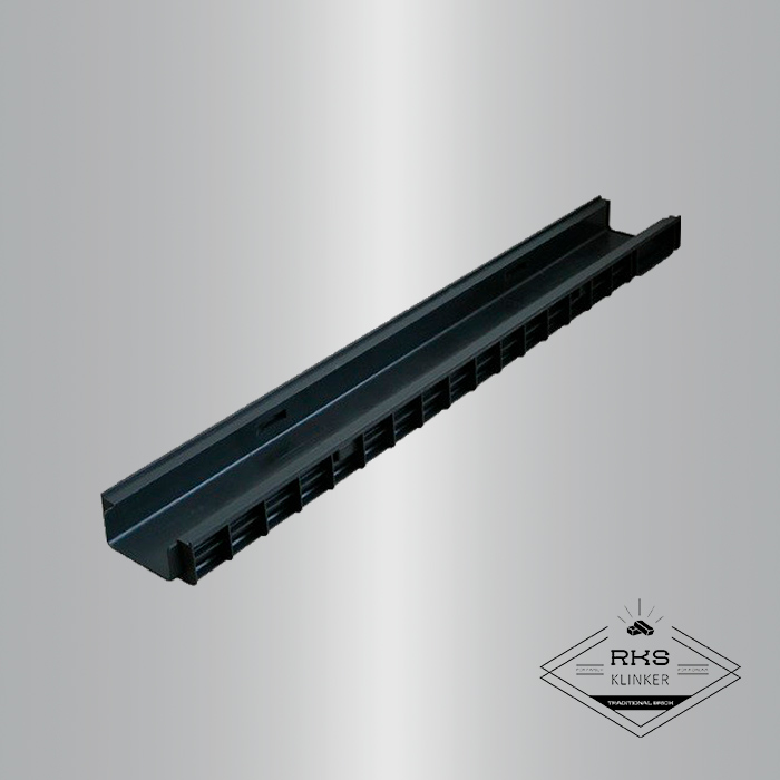 Лоток водоотводный PolyMax Basic пластиковый DN 100, H55 в Липецке