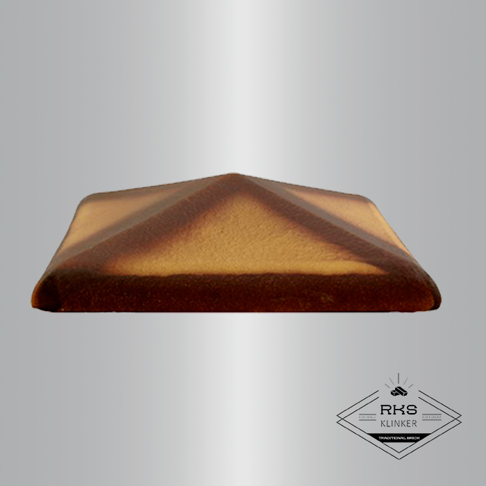 Клинкерный колпак на столб ZG Clinker, С42 425х425 мм, жёлтый тушевой в Липецке