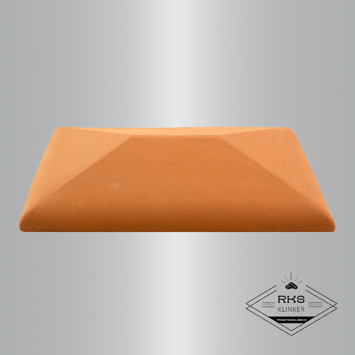 Клинкерный колпак на столб ZG Clinker, СР 300х425 мм., красный в Липецке