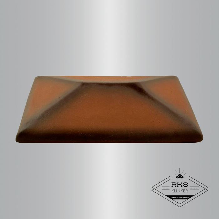 Клинкерный колпак на столб ZG Clinker, СР 300х425 мм, каштановый в Липецке