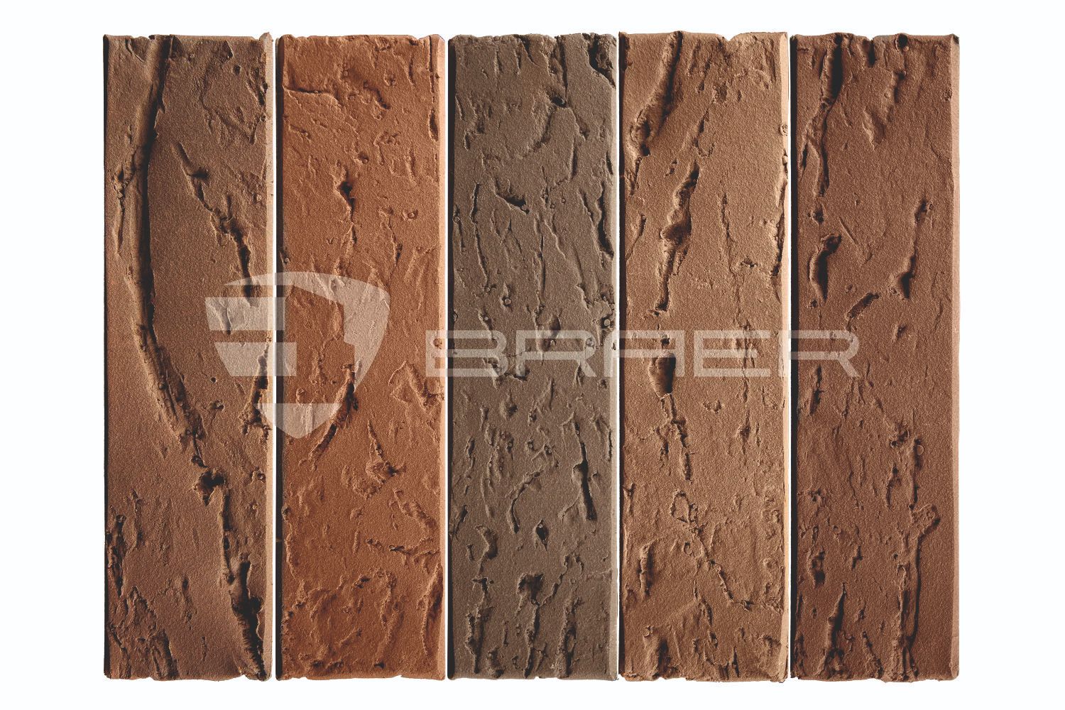 Облицовочный кирпич BRAER MAX, Кора дуба, М200, 1 НФ в Липецке