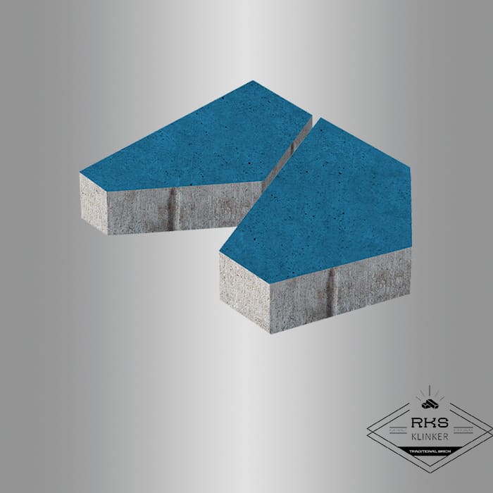 Плитка тротуарная БелАрБет Полигональ Синий Тротуарная плитка и дорожные элементы компания RKS KLINKER строительные отделочные материалы продажа купить цена липецк Плитка тротуарная БелАрБет, Полигональ, Синий в Липецке