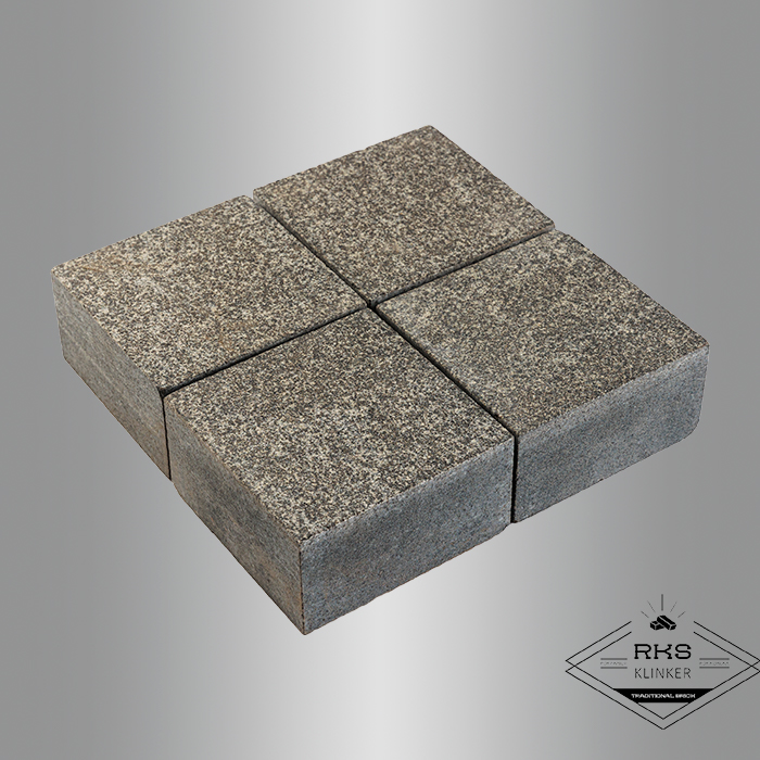 Гранитная брусчатка Габбро, Пилено-колотая, 100x100x30 мм в Липецке