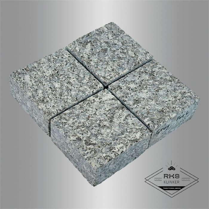 Гранитная брусчатка Grey Pearl, Пиленая, 100x100 мм в Липецке