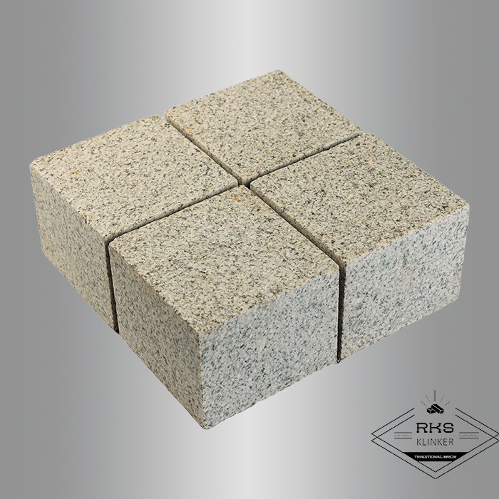 Гранитная брусчатка Мансуровская, Пиленая, 100x100x80 мм в Липецке