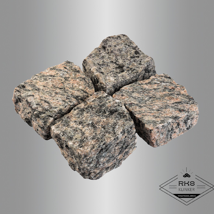 Гранитная брусчатка Ладожская, Колотая, 100x100x50 мм в Липецке