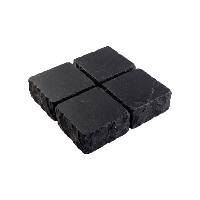 Брусчатка из известняка RKS Slate Belgian Black 100x100x30 мм в Липецке