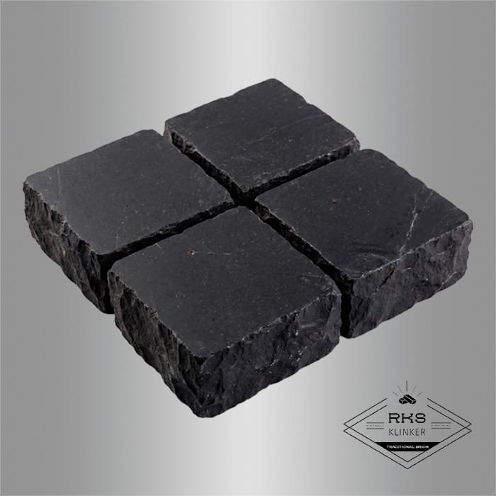 Брусчатка из известняка RKS Slate Belgian Black 100x100x20 мм в Липецке