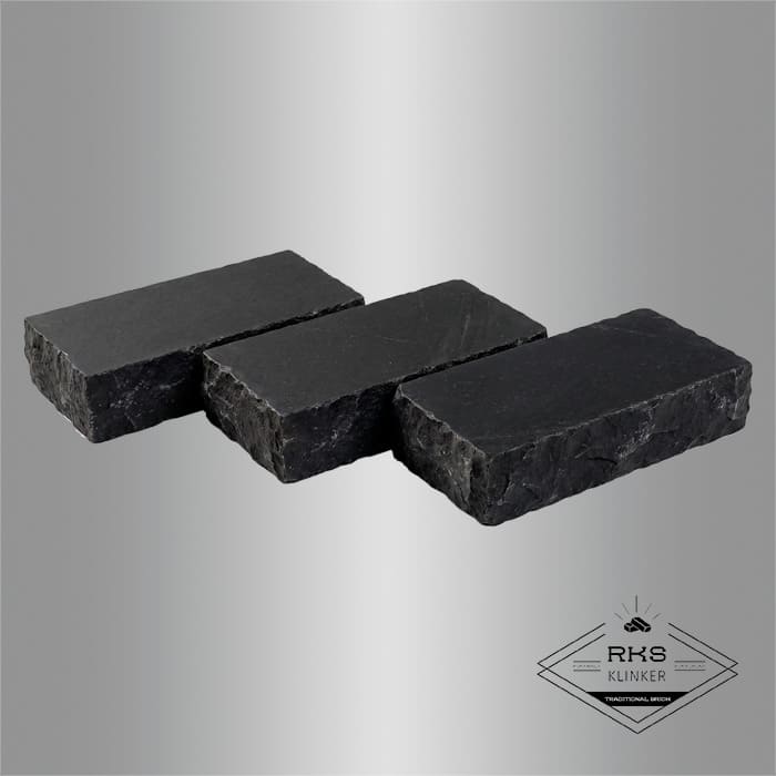 Брусчатка из известняка RKS Slate Belgian Black 200x100x40 мм в Липецке