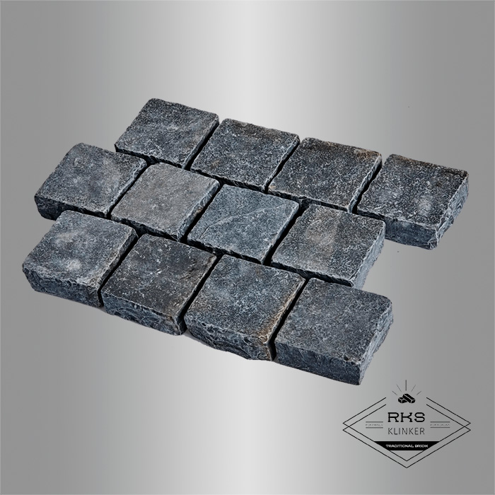 Брусчатка из известняка RKS Slate Belgian Black 200x100x40 мм в Липецке