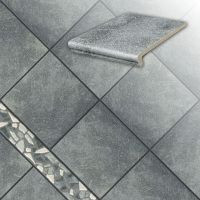Напольная клинкерная ступень - флорентинер Roccia, 840 grigio в Липецке