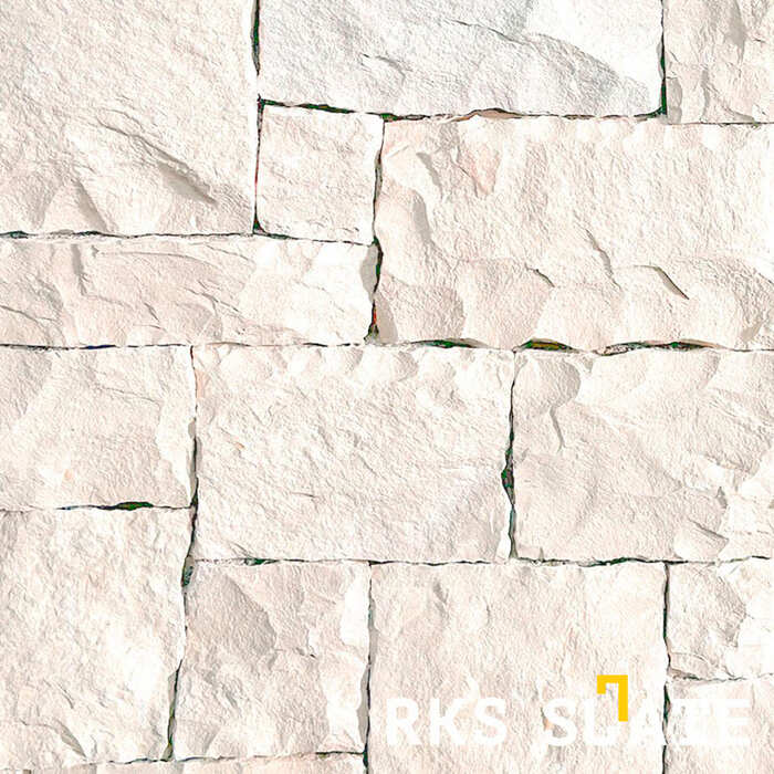 Фасадный облицовочный камень White Limestone Castle в Липецке