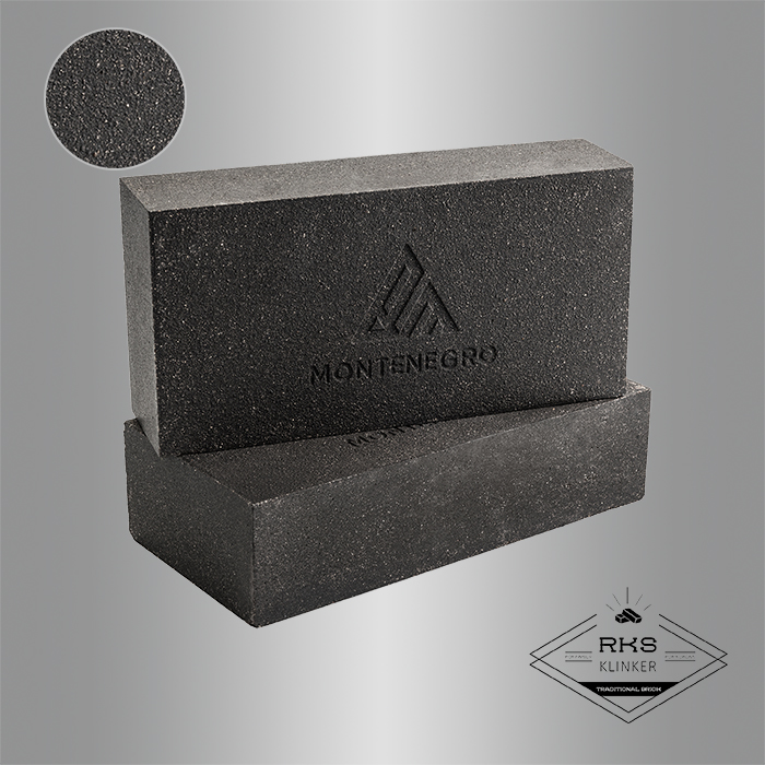 Кирпич печной Montenegro SHA 5 Black Argentum (Чёрный) 230x114x65 мм в Липецке