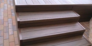 Террасная доска ДПК Bamberg Natural Brazilian Walnut ступени крыльца из доски дпк
