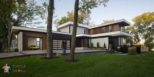 Террасная доска ДПК Turtle Shell Australian Palisander Co-Extrusion современный фасад из террасной доски (5)