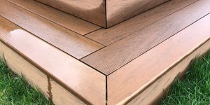 Ступени из ДПК BAMBERG African Bubinga ступени из дпк Bullnose