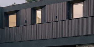 Камень для фасада фото готовых домов 3D панели RKS SLATE Кварцит Sesame Yellow Country заказать (9)