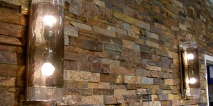 Каменные стены в интерьере фото 3D панели RKS SLATE Сланец Rusty Slate Rockface заказать (10)