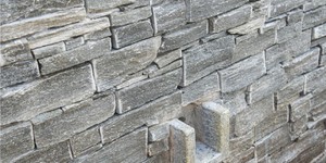 Забор и подпорные стены из камня 3D панель RKS SLATE Кварцит Grey Quartz Country большая галерея фото (7)