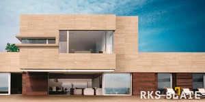 Фото дома облицованного плиткой из травертина Classic Vein Cut RKS SLATE доступна к заказу (3)